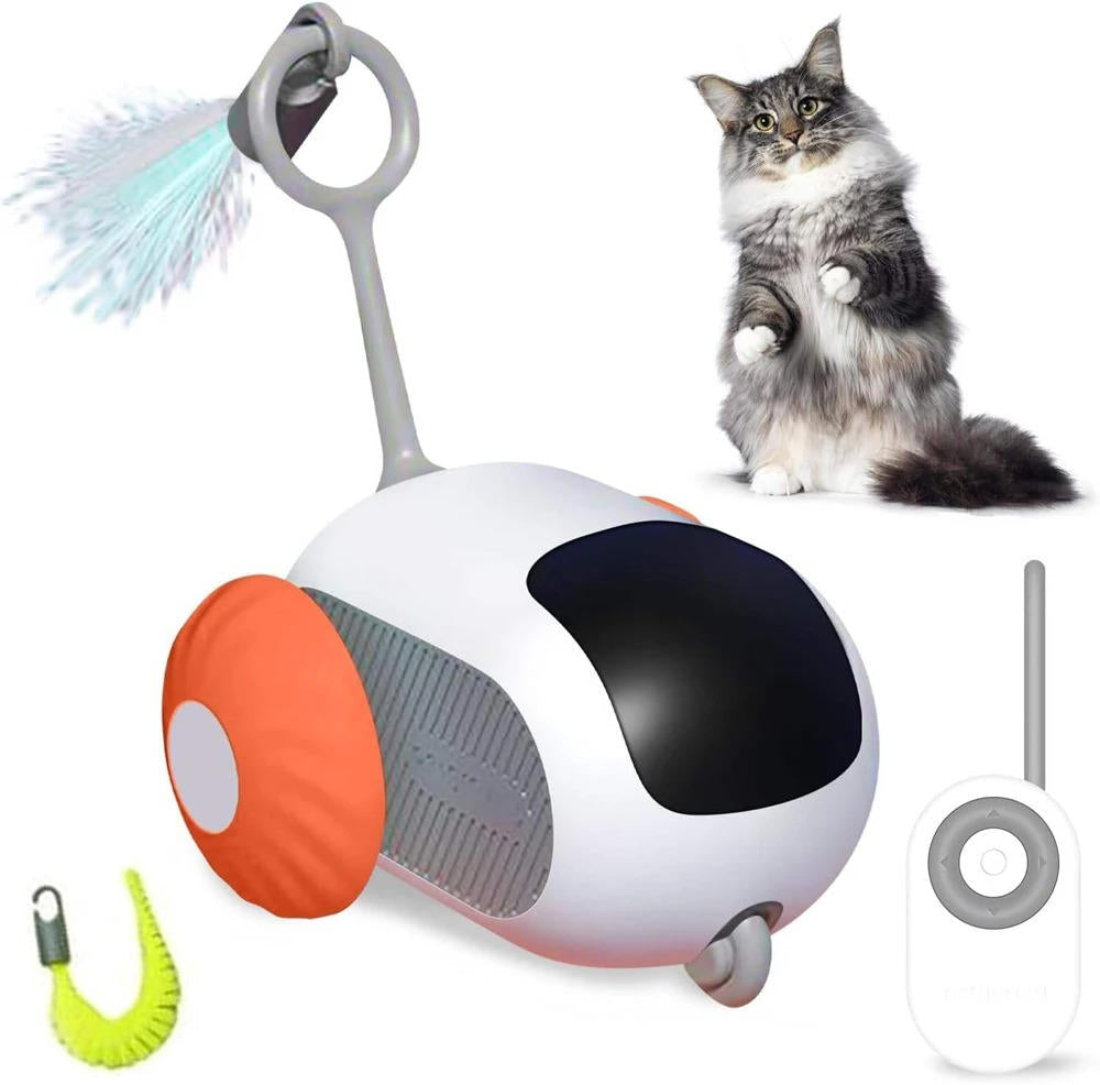 Belro remote control cat toy featuring colorful moving parts, designed to entertain and engage cats in playful activity.