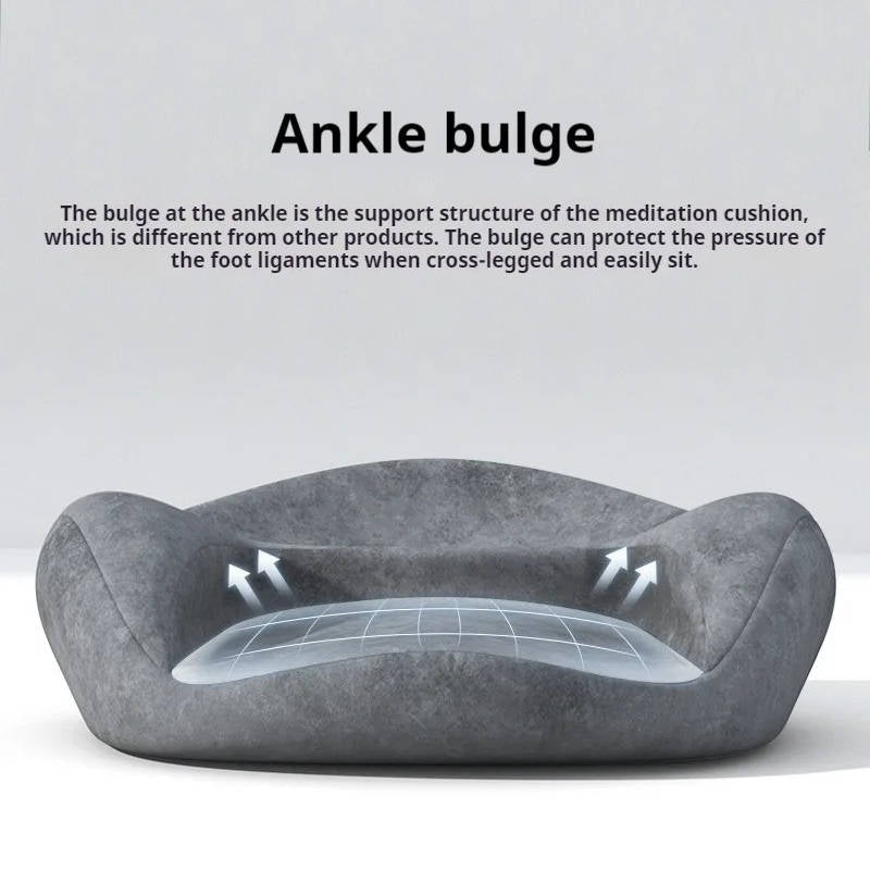Belro meditation cushion in neutral fabric, designed for comfort and support during meditation or relaxation sessions.