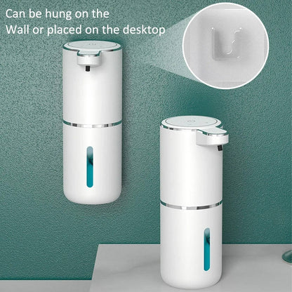 Belro touchless automatic soap dispenser in sleek white, designed for hands-free soap dispensing in bathroom or kitchen.