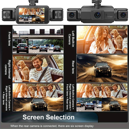 Wireless Belro car dash cam with front and rear lenses, night vision, compact electronics camera for vehicle recording.