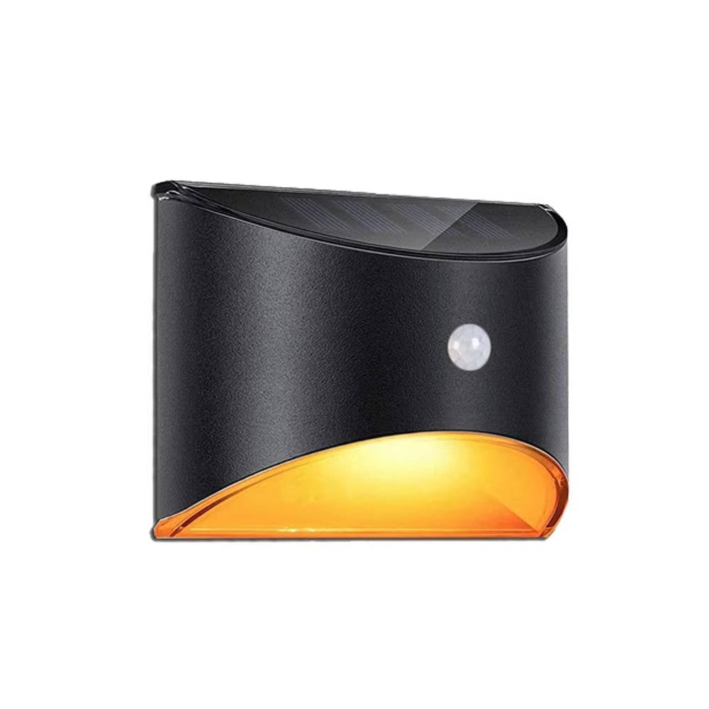 Belro outdoor fence stair light with motion sensor, illuminating outdoor garden steps and pathways for safety and security.