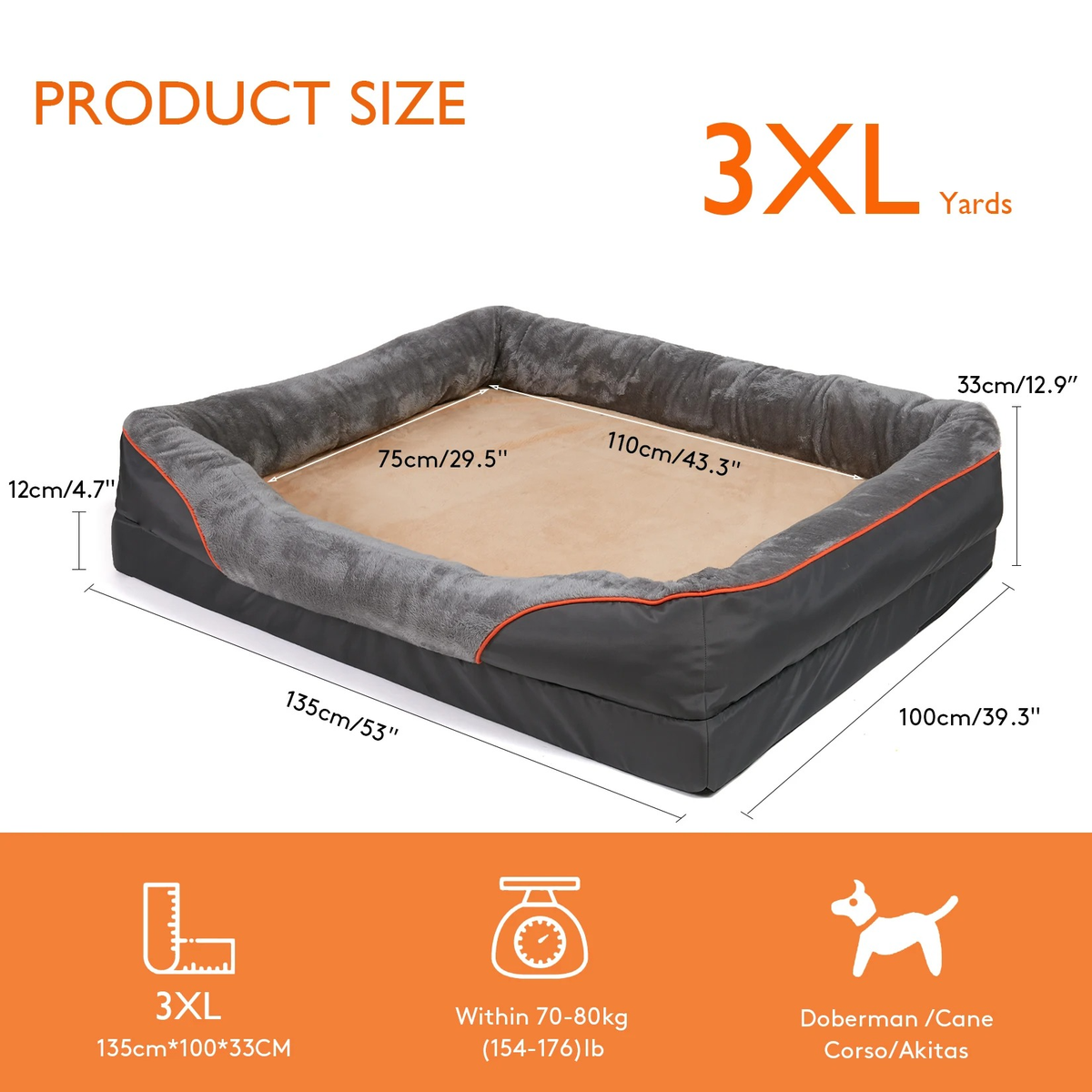 Belro orthopedic dog bed with plush cushion and supportive foam, ideal for comfort and joint relief for dogs.