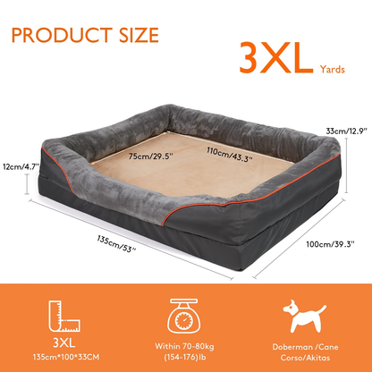 Belro orthopedic dog bed with plush cushion and supportive foam, ideal for comfort and joint relief for dogs.