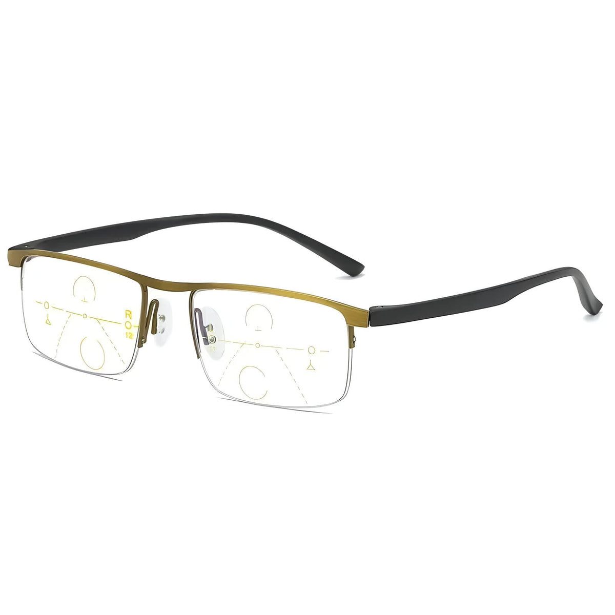 Belro Smart German Progressive Glasses with multifocal lenses for reading and distance vision, designed for intelligent eyewear use.