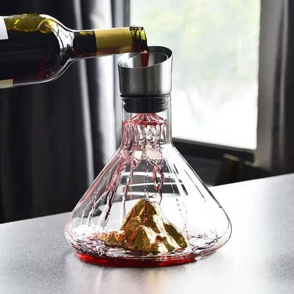 Belro crystal glass wine decanter and aerator carafe with elegant design for enhancing wine flavor and presentation.