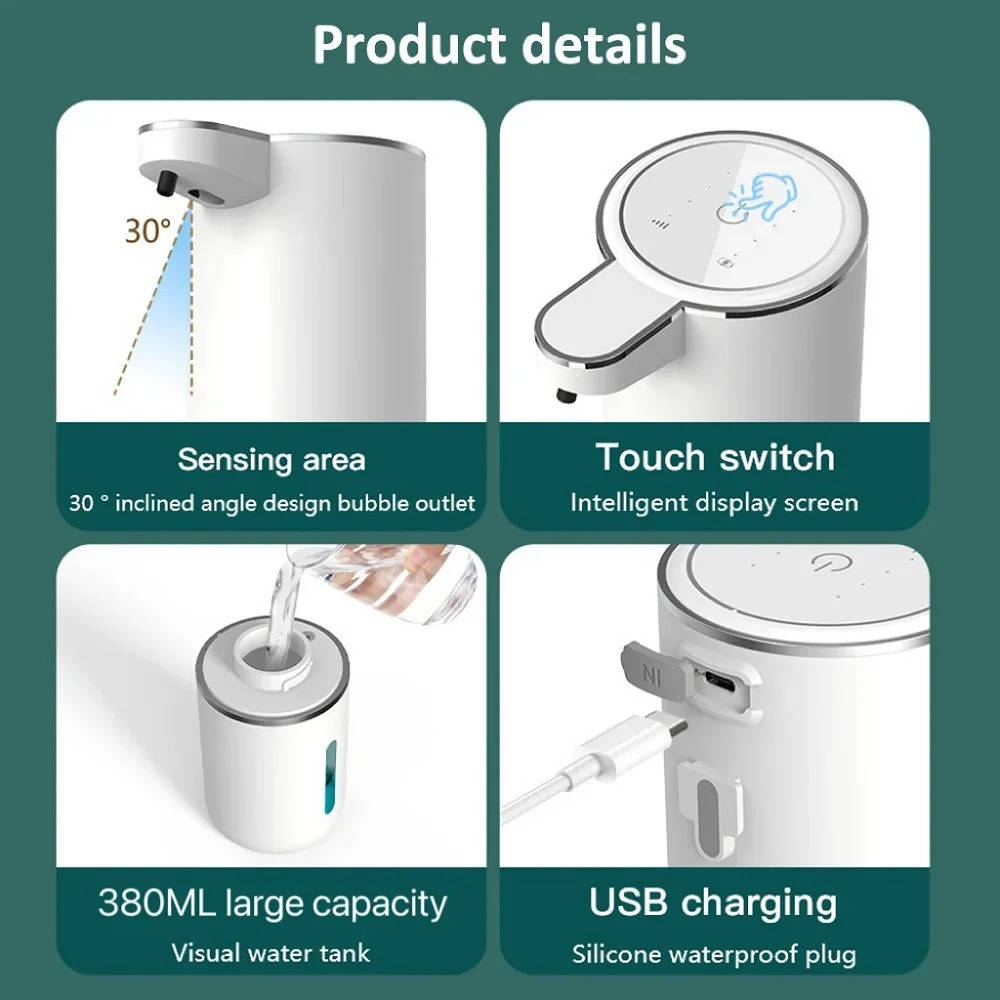 Belro automatic touchless soap dispenser in sleek design, ideal for hands-free use in bathroom or kitchen.