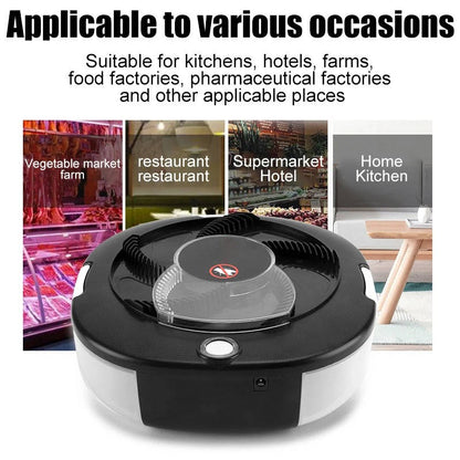 Belro electric fly trap with UV light and grid for indoor insect control, compact electronic fly catcher on a white background.