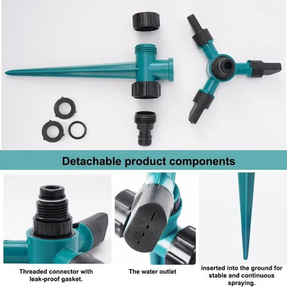 Belro garden sprinkler systems set with five adjustable sprinklers for outdoor lawn and garden watering.