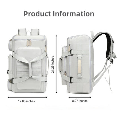 Belro large capacity travel backpack for laptops, with multiple compartments and padded straps, ideal for electronics travel.