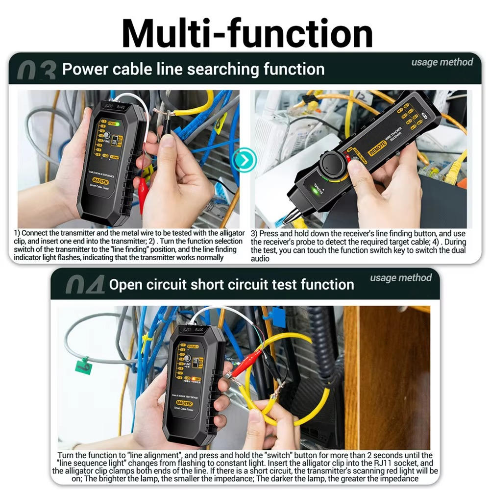 Belro Circuit Breaker Finder depicted with its compact design, suitable for easy electrical testing and safety checks.