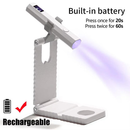Belro portable LED nails lamp for gel manicures, compact electronic lighting device with multiple LED bulbs for quick curing.