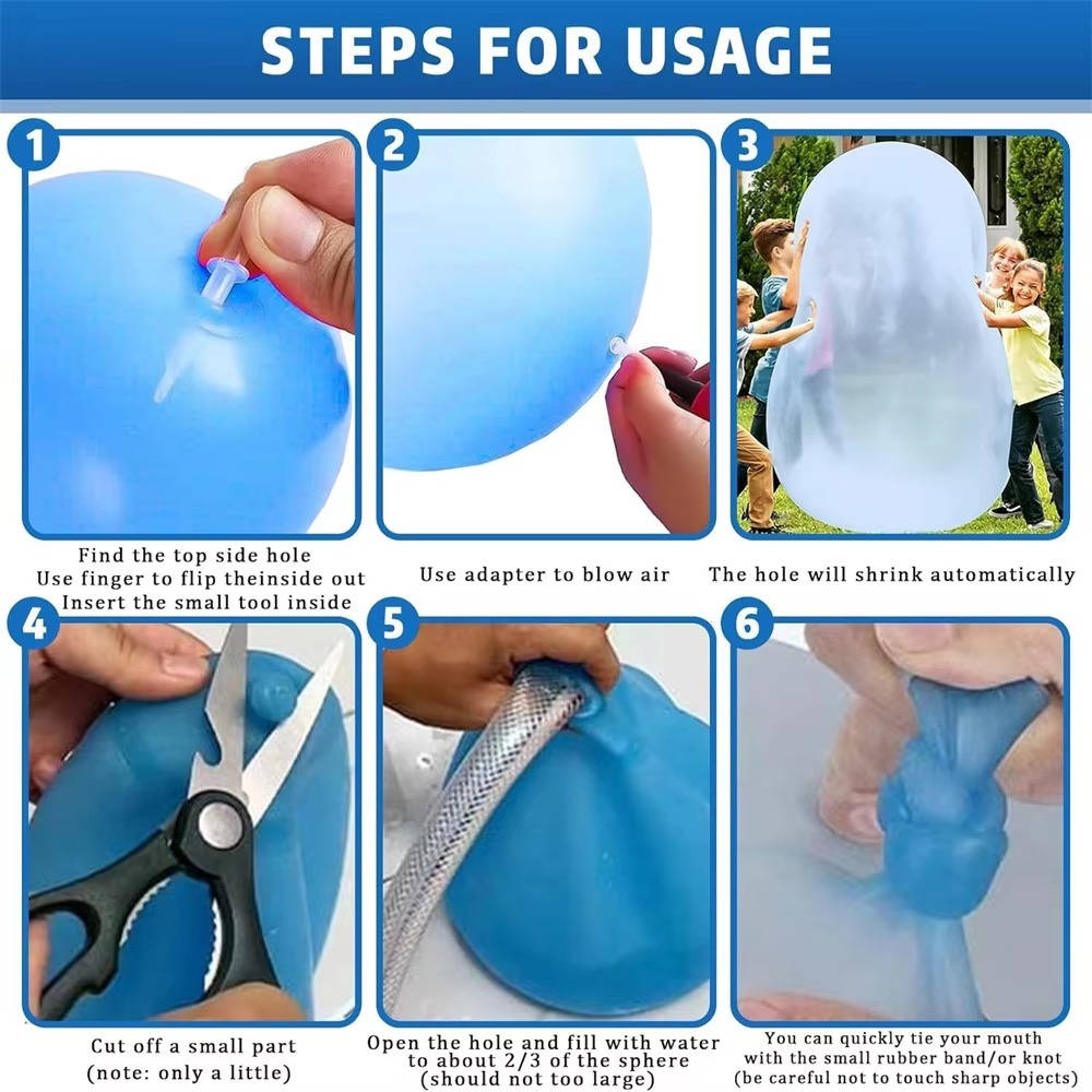 Three giant jelly balloon balls from Belro, colorful inflatable toys for children, shown in vibrant, translucent hues.