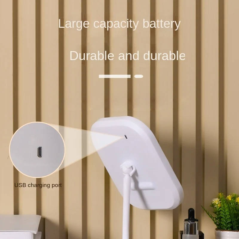 Belro travel makeup mirror with built-in lights, compact design, and adjustable mirror for beauty and makeup application.
