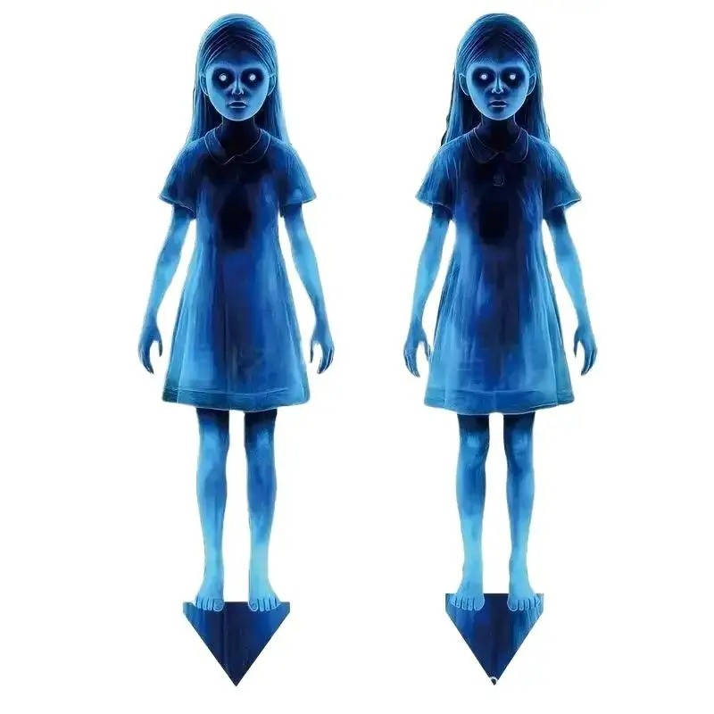 Girl ghost Halloween costume from Belro, featuring spooky ghostly dress for Halloween courtyard decoration and costume wear.