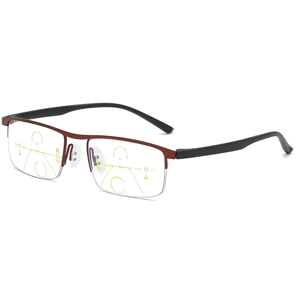 Belro Smart German Progressive glasses with multifocal lenses for reading and distance vision, designed for intelligent eyewear.