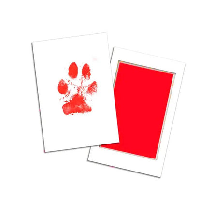 Belro dog paw print kit for pet grooming and DIY paw print keepsakes, featuring tools and materials for capturing pet paw impressions.