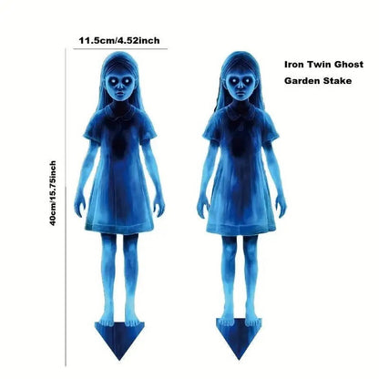Belro Girl Ghost Halloween courtyard decoration costume, featuring spooky ghost design for festive outdoor decor.