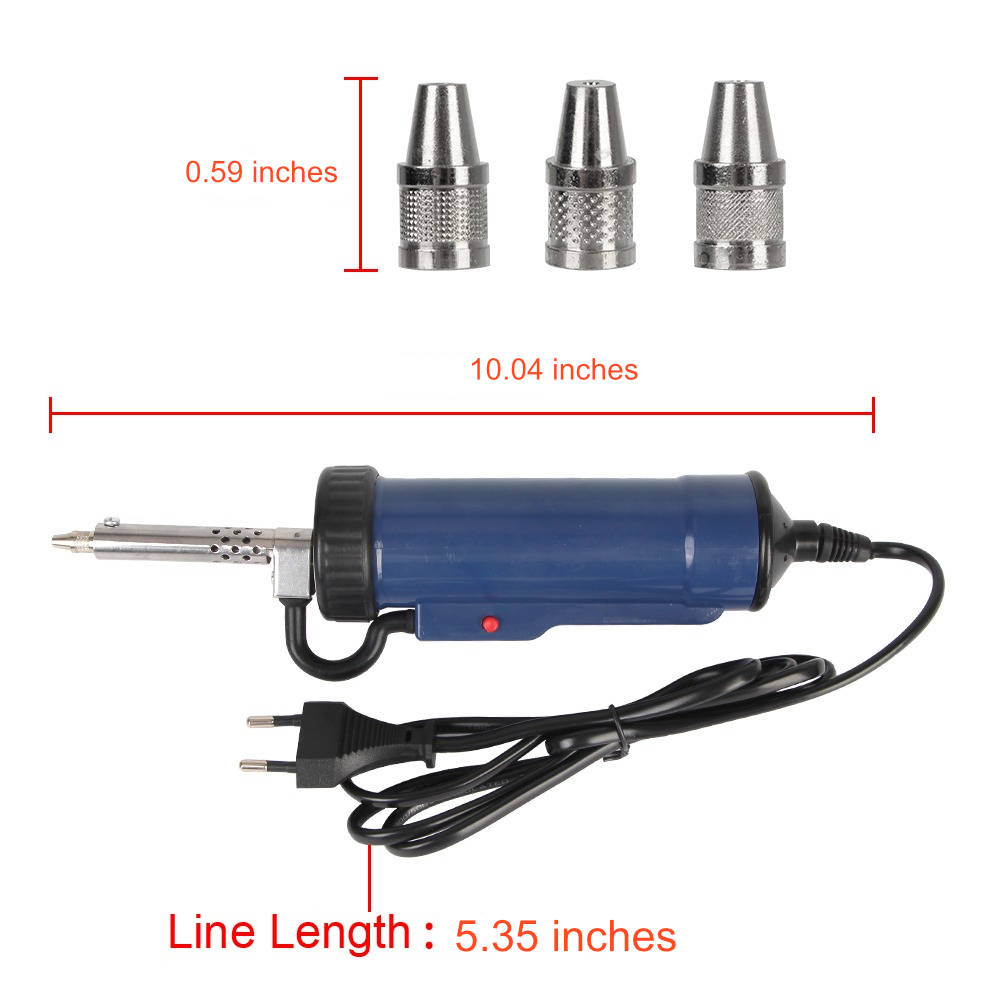 Belro automatic desoldering machine with three suction nozzles for electronic solder removal, tool and hardware equipment.
