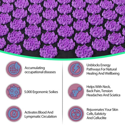 Belro acupressure yoga mat for men with textured surface and embedded acupressure points for enhanced yoga practice.