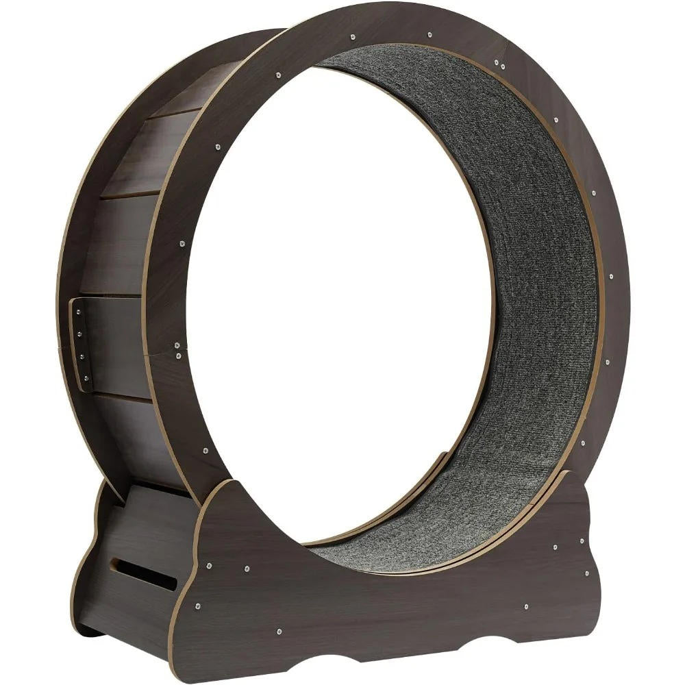 Belro cat exercise wheel designed for indoor use, featuring a sleek, compact design for pet fitness and entertainment.