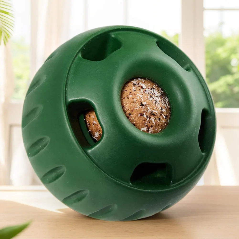 Belro silicone dog slow feeder and refillable chew toy with textured surface for interactive pet feeding and chewing.