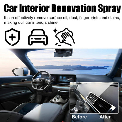 Belro professional car interior cleaner set of 3 with spray bottles, designed for deep cleaning car dashboards, seats, and interior surfaces.