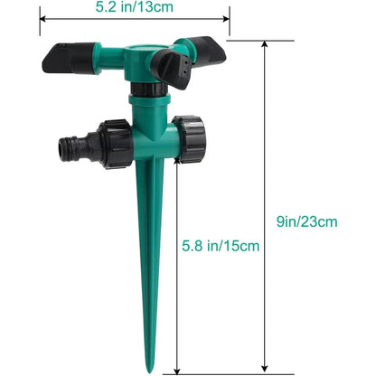 Belro garden sprinkler system set with five adjustable sprinklers for outdoor lawn and garden irrigation.