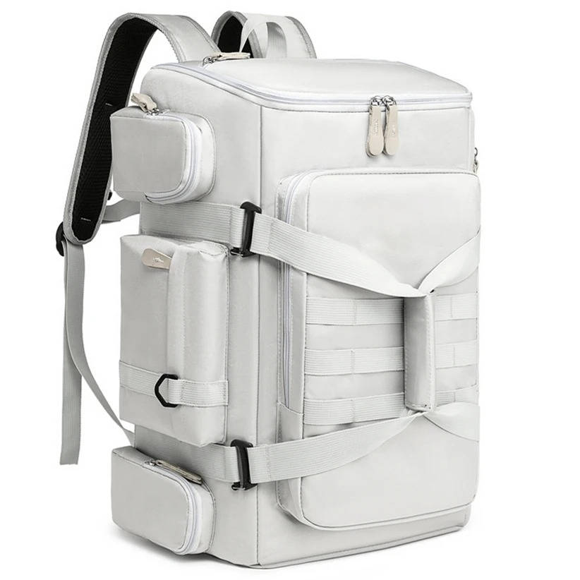 Belro large capacity travel backpack with multiple compartments, designed for electronics and laptop storage, in black color.