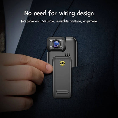 Belro 4K Ultra HD WiFi mini body camera showing compact design with lens and control buttons for discreet recording.
