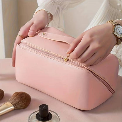 Belro cosmetics storage bag with multiple compartments, designed for organizing beauty products and toiletries.