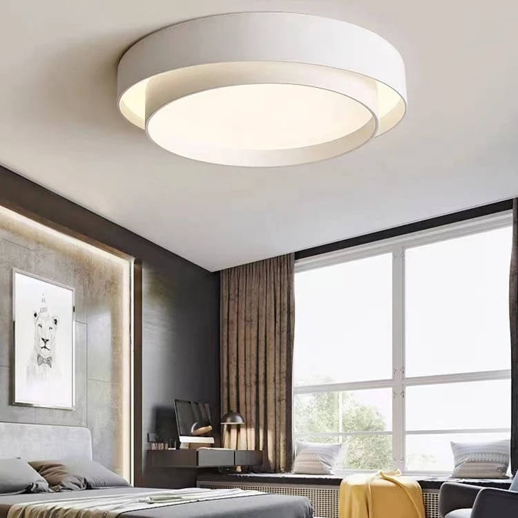 Belro LED modern ceiling lamp installed outdoors, providing stylish, energy-efficient lighting for outdoor home and garden spaces.