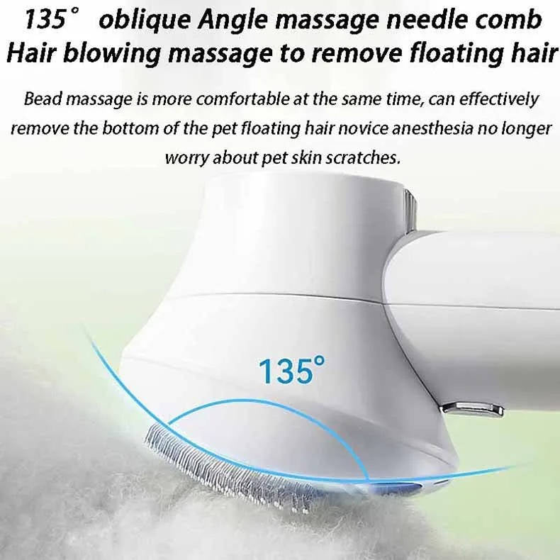 Belro pet hair dryer with ergonomic handle and adjustable settings, designed for quick, gentle drying of pet fur.