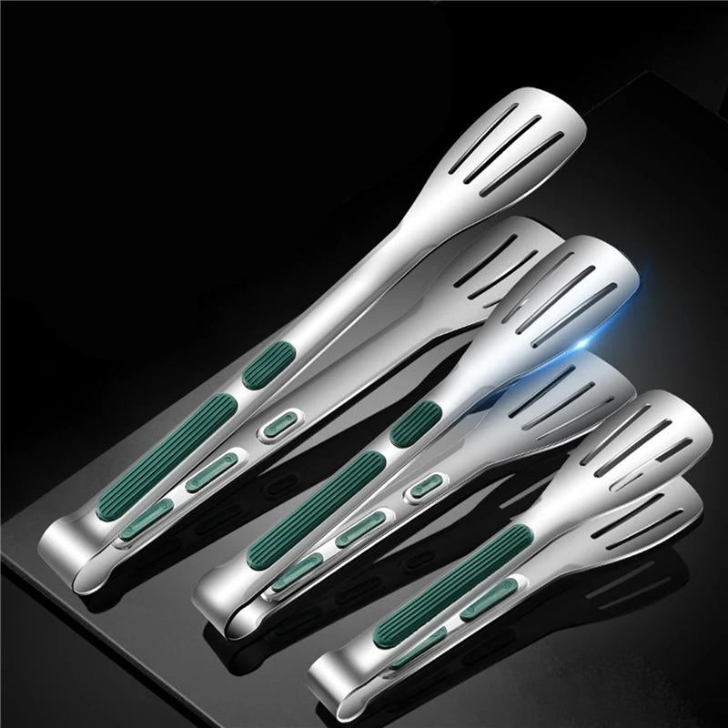 Belro professional kitchen tongs with stainless steel tips and ergonomic handle, ideal for cooking and serving in the kitchen.