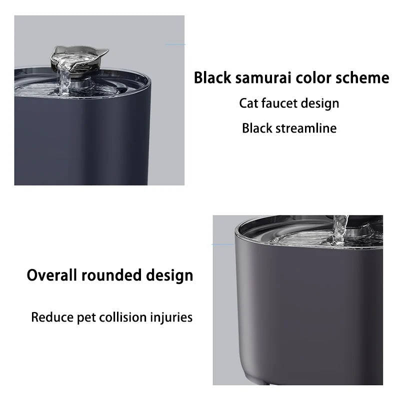 Belro cat water fountain for pets, featuring a sleek design with flowing water to encourage hydration for cats.
