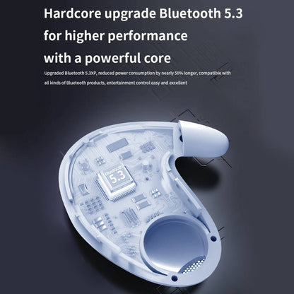 Belro sleep earbuds in soft, comfortable design for restful sleep, shown in close-up with ear and earbuds visible.