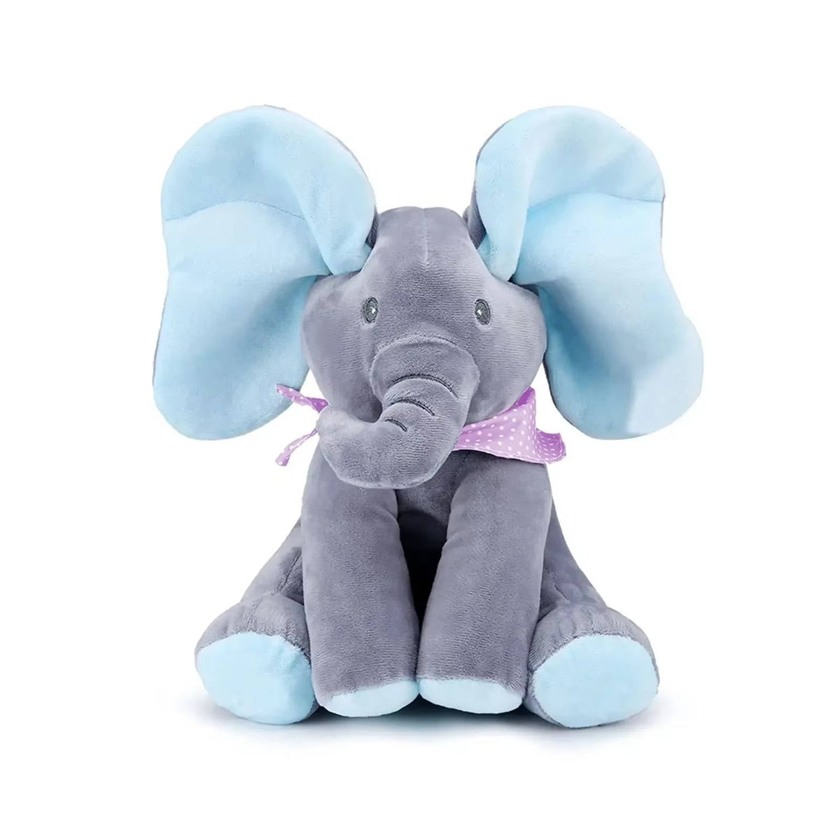 Belro Peek a boo Talking Elephant toy, a cute plush clothing accessory featuring a playful elephant design for men.