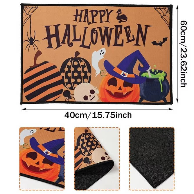 Belro Halloween doormat with spooky design, perfect for adding festive decor to your home entrance.