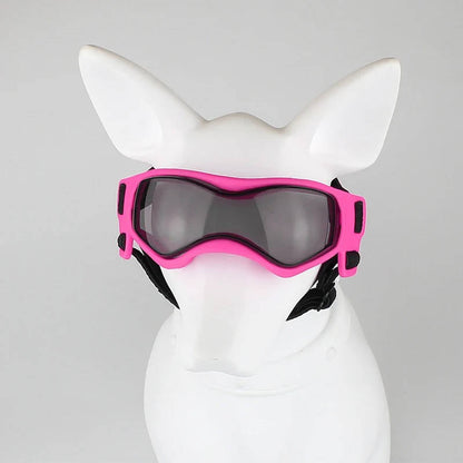 Belro dog goggles sunglasses designed for pets, featuring durable frames and clear lenses to protect dogs' eyes during outdoor activities