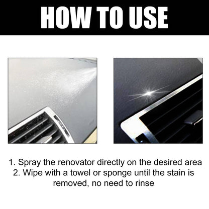 Belro Professional Car Interior Cleaner set of 3 with spray bottles and cleaning tools for automotive interior cleaning.