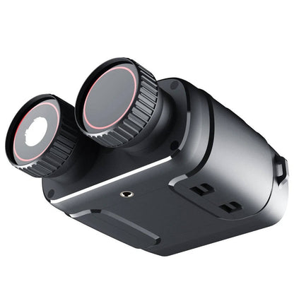 Belro night vision binoculars with trail camera features, black electronic device for outdoor surveillance and wildlife observation