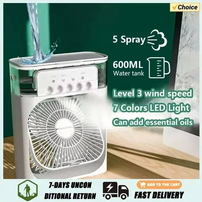 Belro desk fan with adjustable blades and control dial, compact home electronics fan for cooling and air circulation.