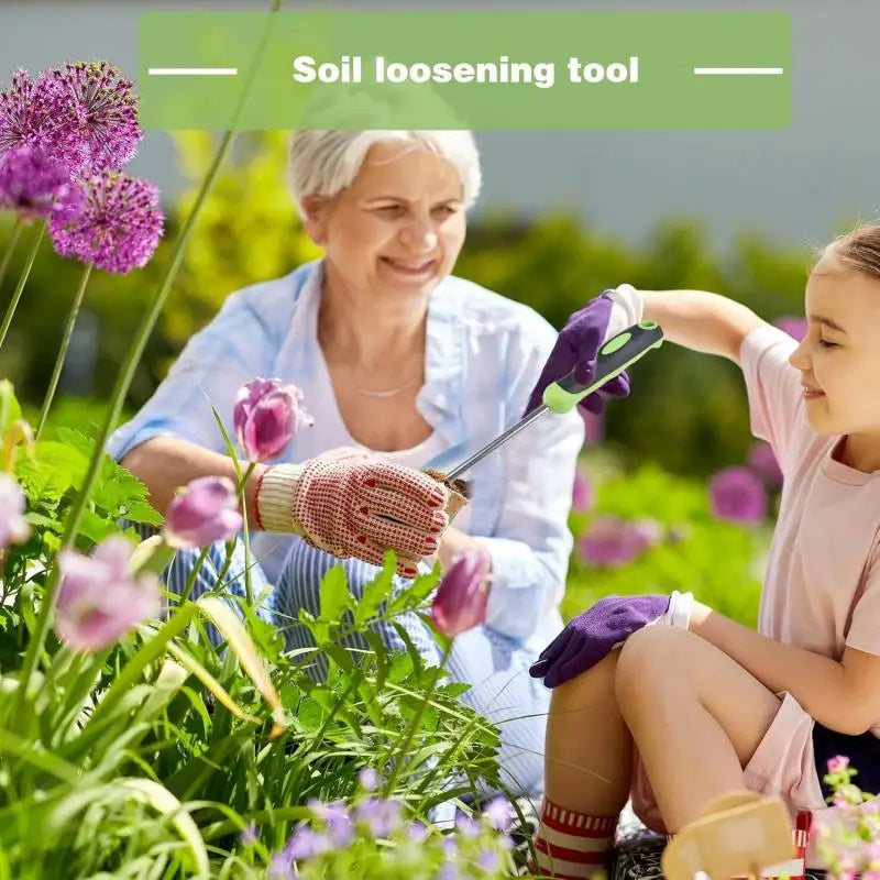 Belro heavy-duty ergonomic weed puller tool for outdoor gardening, featuring a sturdy handle and metal prongs for easy weed removal.