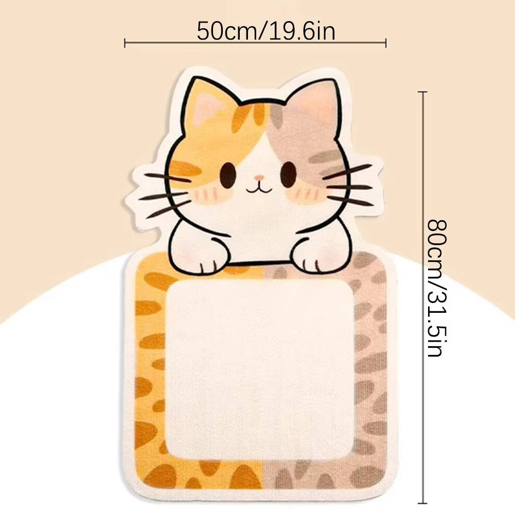 Belro wall mounted cat scratching post attached to a home wall, made of sisal and wood, designed for feline scratching and climbing.