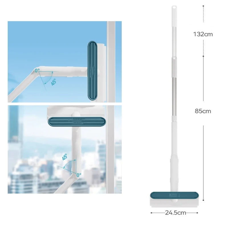 Belro Window Spray Mop with glass cleaning solution, featuring a handle and removable cleaning pad for easy home window cleaning.