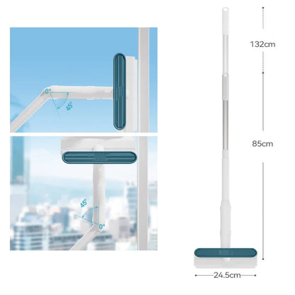 Belro Window Spray Mop with glass cleaning solution, featuring a handle and removable cleaning pad for easy home window cleaning.