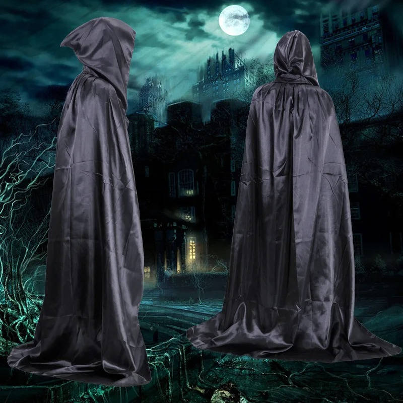 Belro hooded horror Halloween costume featuring a dark, spooky hooded cloak, ideal for creepy Halloween dress-up.