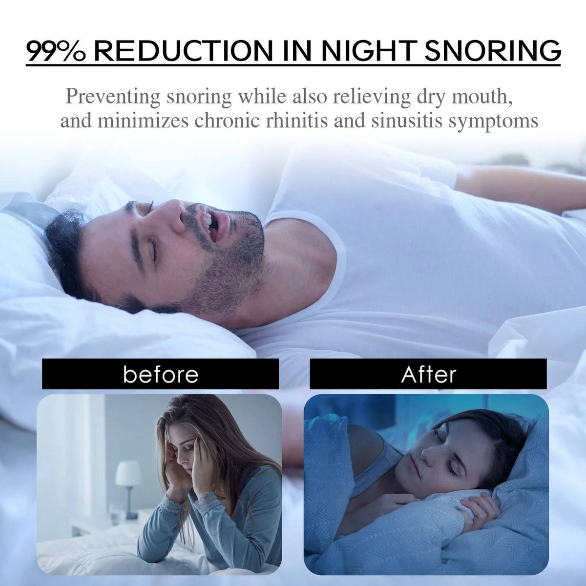 Belro Mouth Tapes for anti-snoring, designed to keep the mouth closed during sleep, promoting better breathing and restful sleep.