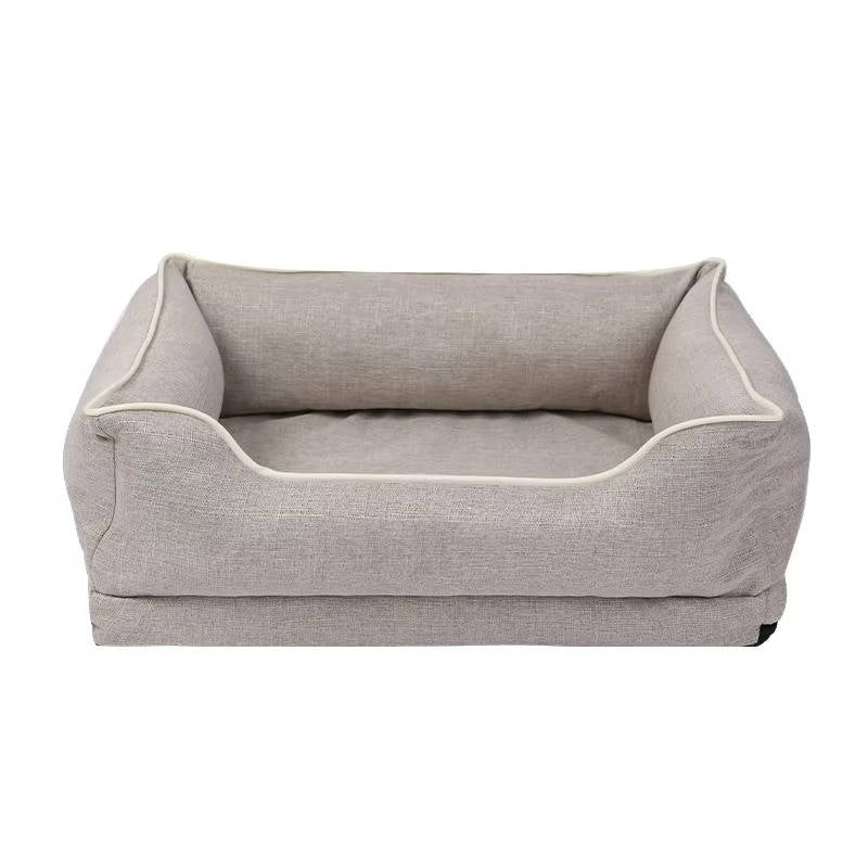 Belro orthopedic anti-slip car dog bed on back seat, provides comfort and safety for pets during car rides.