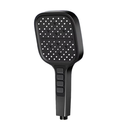Belro high pressure shower head with multiple spray settings mounted in a bathroom shower area.
