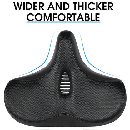 Belro bike saddle designed for long rides, showcasing its ergonomic, cushioned seating for outdoor cycling comfort